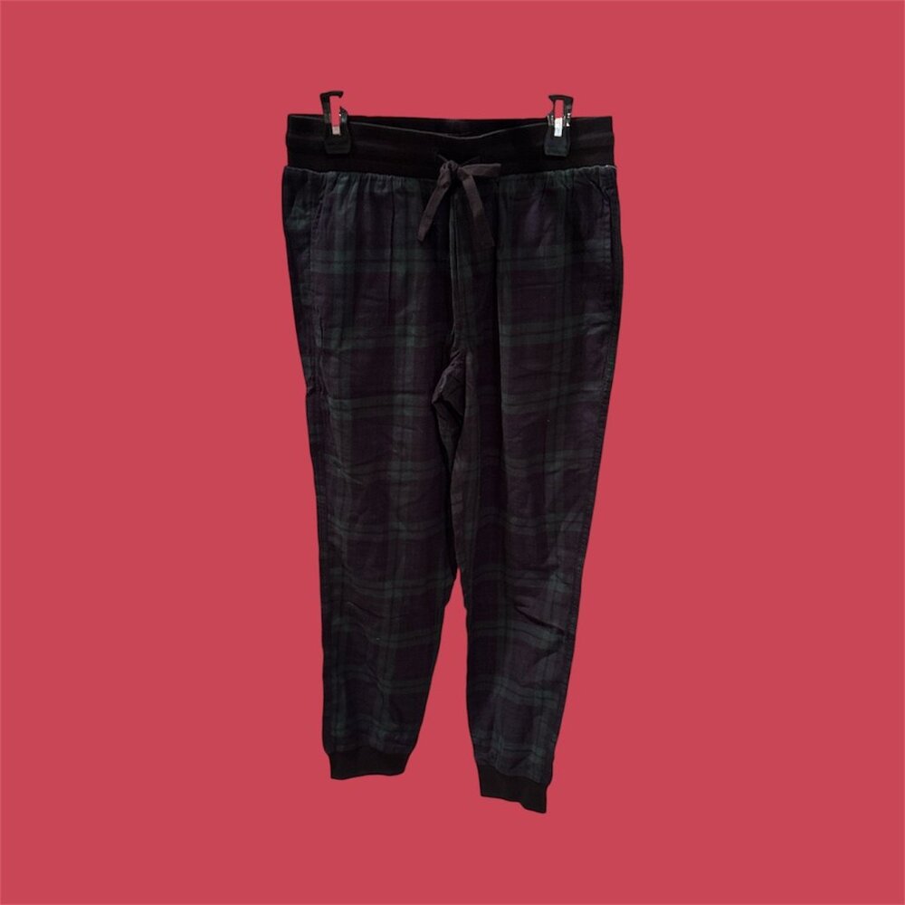 LE31 X SIMONS - LOUNGE PANTS WITH CUFF ANKLES - BLUE/GREEN - MEDIUM - NWT
